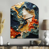 Biomorphism Organic Forms II - Asymmetric Metal Wall Clock