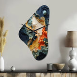 Biomorphism Organic Forms II - Asymmetric Metal Wall Clock