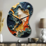 Biomorphism Organic Forms II - Asymmetric Metal Wall Clock