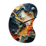 Biomorphism Organic Forms II - Asymmetric Metal Wall Clock