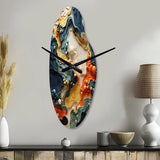 Biomorphism Organic Forms II - Asymmetric Metal Wall Clock