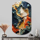 Biomorphism Organic Forms II - Asymmetric Metal Wall Clock