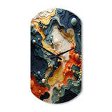 Biomorphism Organic Forms II - Asymmetric Metal Wall Clock