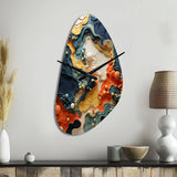 Biomorphism Organic Forms II - Asymmetric Metal Wall Clock