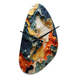 Biomorphism Organic Forms II - Asymmetric Metal Wall Clock