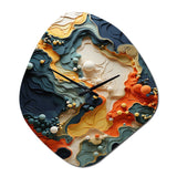 Biomorphism Organic Forms II - Asymmetric Metal Wall Clock