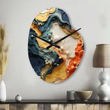 Biomorphism Organic Forms II - Asymmetric Metal Wall Clock