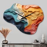 Biomorphism Organic Forms IV - Asymmetric Metal Wall Clock