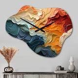 Biomorphism Organic Forms V - Asymmetric Metal Wall Clock