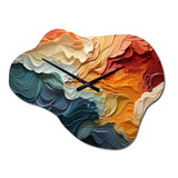 Biomorphism Organic Forms V - Asymmetric Metal Wall Clock