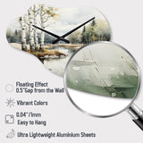 Birch Woods Birch Haven - Asymmetric Metal Wall Clock