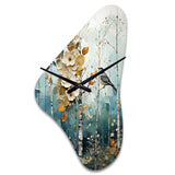 Birch Woods Enchanted Forest II - Asymmetric Metal Wall Clock