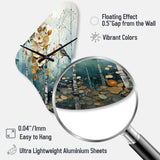 Birch Woods Enchanted Forest II - Asymmetric Metal Wall Clock