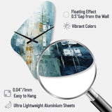 Birch Woods Whispering Winds VI - Asymmetric Metal Wall Clock
