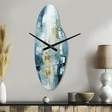 Birch Woods Whispering Winds VI - Asymmetric Metal Wall Clock