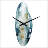Birch Woods Whispering Winds VI - Asymmetric Metal Wall Clock