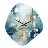 Birch Woods Whispering Winds VI - Asymmetric Metal Wall Clock