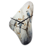 Bird Silent Watcher II - Asymmetric Metal Wall Clock