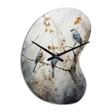 Bird Silent Watcher II - Asymmetric Metal Wall Clock