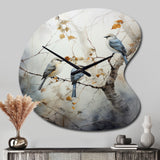 Bird Silent Watcher II - Asymmetric Metal Wall Clock