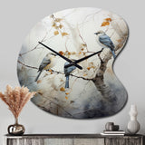 Bird Silent Watcher II - Asymmetric Metal Wall Clock
