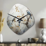 Bird Silent Watcher II - Asymmetric Metal Wall Clock