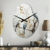 Bird Silent Watcher II - Asymmetric Metal Wall Clock