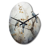 Bird Silent Watcher II - Asymmetric Metal Wall Clock