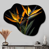 Birds Of Paradise Flowers I - Asymmetric Metal Wall Clock