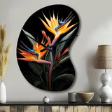 Birds Of Paradise Paradise II - Asymmetric Metal Wall Clock