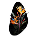 Birds Of Paradise Paradise II - Asymmetric Metal Wall Clock