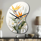 Birds Of Paradise Paradise III - Asymmetric Metal Wall Clock