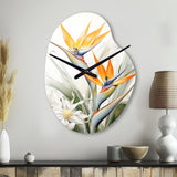 Birds Of Paradise Paradise III - Asymmetric Metal Wall Clock