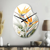 Birds Of Paradise Paradise III - Asymmetric Metal Wall Clock