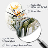 Birds Of Paradise Paradise III - Asymmetric Metal Wall Clock