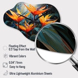 Birds Of Paradise Paradise IV - Asymmetric Metal Wall Clock