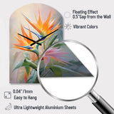 Birds Of Paradise Romantic IV - Asymmetric Metal Wall Clock