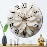 Blossoming Beauty In Minimalism Beauty I - Food & Beverage Metal Wall Clock