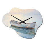 Boat Ethereal Waters I - Asymmetric Metal Wall Clock