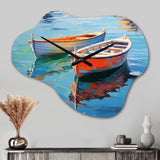 Boat Harmonic Waters - Asymmetric Metal Wall Clock