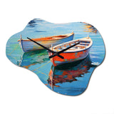 Boat Harmonic Waters - Asymmetric Metal Wall Clock