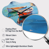Boat Harmonic Waters - Asymmetric Metal Wall Clock