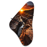 Canada Alberta Badlands I - Asymmetric Metal Wall Clock