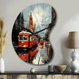 Toronto Urban Contrast I - Asymmetric Metal Wall Clock
