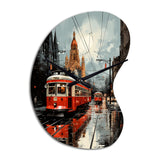 Toronto Urban Contrast I - Asymmetric Metal Wall Clock