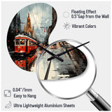 Toronto Urban Contrast I - Asymmetric Metal Wall Clock