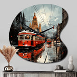 Toronto Urban Contrast I - Asymmetric Metal Wall Clock