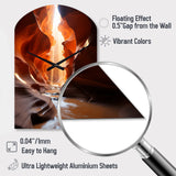 Canyon Antelope Symphony II - Asymmetric Metal Wall Clock
