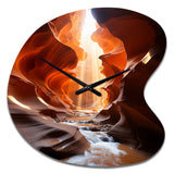 Canyon Antelope Symphony II - Asymmetric Metal Wall Clock