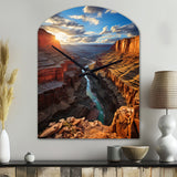 Canyon Unveiling Majesty I - Asymmetric Metal Wall Clock
